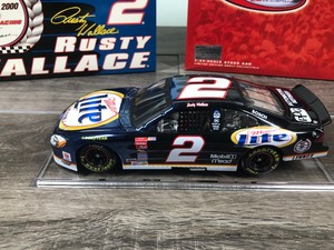 lot 76 image: 2000 Nascar Action RCCA Rusty Wallace Ford Taurus Clear Window Bank #2 Miller Lite  10th Anniversary 124 scale die cast stock car