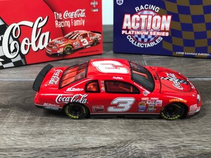 lot 82 image: 1999 Nascar Racing Action Platinum Series Collectibles Dale Earnhardt Monte Carlo #3  Coca Cola 124 scale die cast stock car