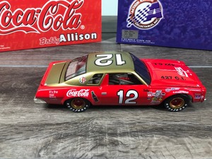 lot 85 image: 2000 Nascar Action Racing Collectibles 1974 Malibu Bobby Allison #12  Coca Cola 124 scale die cast stock car