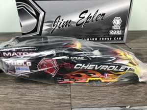 lot 96 image: 2001 Racing Champions Jim Epler #5  Matco Tools 124 scale die cast Camaro funny car