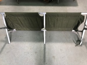 lot 7 image: Military aluminum framed cot