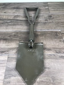 lot 129 image: Military tri-fold entrenching tool  shovel with carrying case