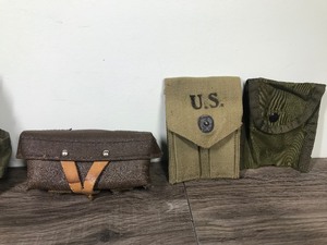 lot 157 image: 7 - US Military Ammo  Supply pouches - 1 belt & 1 strap