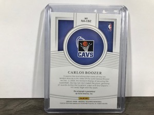 lot 314 image: 2019-2020 Panini National Treasures Carlos Boozer Autographed Basketball Card  No. NA-CBZ