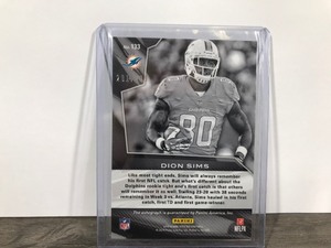 lot 313 image: Dion Sims 2013 Panini Spectra Autograph Rookie 291 299 Miami Dolphins