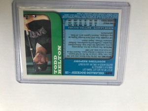 lot 322 image: 1997 Bowman Chrome 227 Todd Helton Rookie Rockies