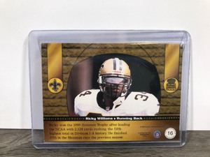 lot 324 image: 1999 Pacific Crown Royale Rookie Gold Ricky Williams #16 Rookie RC