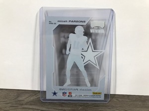 lot 327 image: 2021 Panini Chronicles NFL Micah Parsons RC Playoff Momentum Cowboys PMR-35