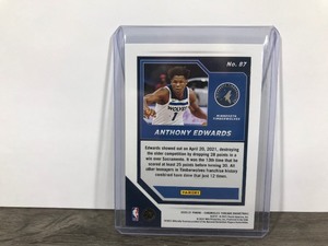 lot 330 image: Anthony Edwards 2020-21 Panini Chronicles Rookie Threads