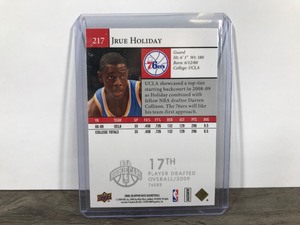 lot 337 image: Jrue Holiday Rookie 2009-10 Upper Deck Star Rookies #217 Gold Milwaukee UCLA RC