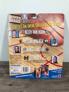 lot 345 image: 1999 Mattel NBA COURT COLLECTION SUPER STARS GLEN RICE COLLEGE PRO SERIES FIGURES