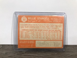 lot 350 image: 1964 Topps Willie Stargell Baseball Card #342