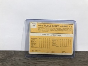 lot 354 image: 1963 Topps #144 ROGER MARIS Sparks Yankees Rally World Series Game #3