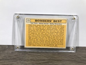 lot 358 image: 1963 Topps - Bombers Best #173 - Mickey Mantle