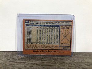 lot 361 image: 1978 Topps Tom Seaver Baseball card #450