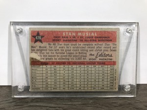 lot 372 image: 1959 Topps Stan Musial All Star Selection baseball card #476