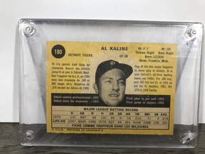 lot 373 image: 1971 Topps Al Kaline baseball card #180