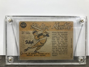 lot 374 image: 1960 Topps Mickey Mantle All Star Selection Baseball card #563