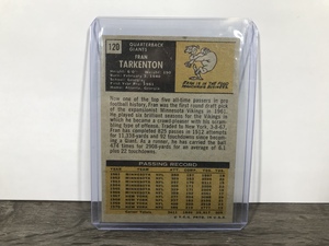 lot 383 image: 1971 Topps Fran Tarkenton football card #120