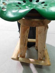 lot 229 image: Home made swivel stools