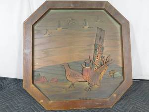 lot 247 image: Handmade wood picture