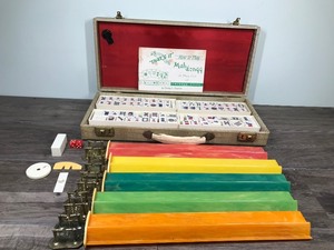 lot 388 image: Vintage MAHJONGG Chinese tiles in case game