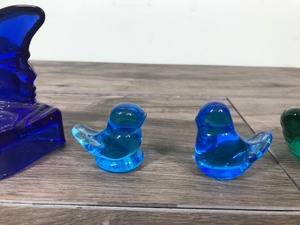 lot 416 image: 4 - Blown glass figurines