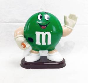 lot 107 image: Vintage M and Ms 1992 Green Candy Dispenser