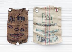 lot 126 image: Lot of 2 Vintage Burlap Sacks From Minnesota and Columbia
