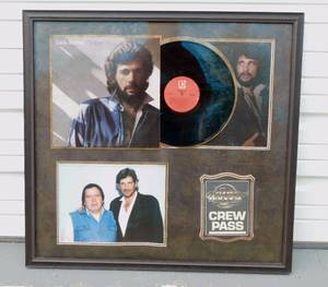 lot 124 image: Vintage Eddie Rabbitt Horizon Framed Concert Presentation