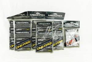 lot 121 image: Lot of Memorex 60 Minute and 90 Minute Cassettes