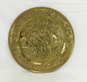 lot 139 image: Vintage Brass Wall Decor