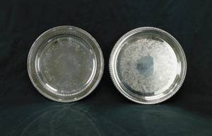 lot 156 image: Two Wm Rogers Silver Plate Serving Trays