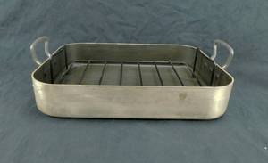 lot 157 image: World Market Aluminum Cookware Roaster Pan with Removable Rack