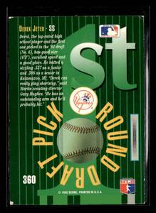 lot 19 image: 1993 Score Select Derek Jeter Rookie Card #360