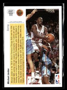 lot 20 image: 1991-92 Upper Deck Michael Jordan Hologram Foil Card #AW1