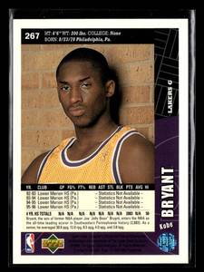 lot 23 image: 1996-97 Upper Deck Collectors Choice Kobe Bryant Rookie Card #267