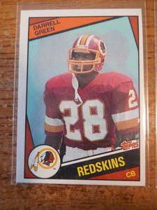 lot 36 image: (2) 1984 Topps Darrell Green Rookie Cards #380