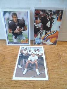 lot 39 image: (3) 1991 Brett Favre Rookie Card Lot