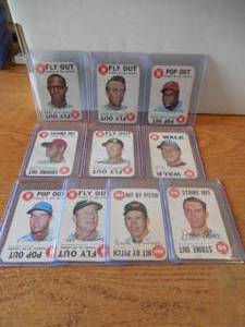 lot 54 image: (10) 1968 Topps Card Game Baseball Card Lot