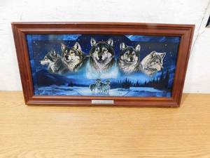 lot 102 image: Spirits of the Pack Wolves by Al Agnew Plate #A2381 The Bradford Exchange 2004