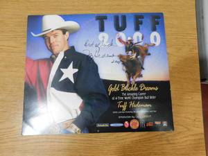 lot 115 image: Tuff Hedeman autograph calendar from 2000