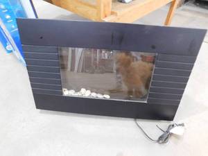 lot 119 image: Wall Mount Electric Fireplace with heat