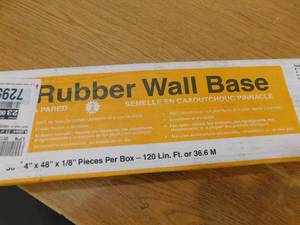 lot 228 image: Pinnacle Rubber Fawn 4.5 in. x 18 in. x 48 in. Wall Cove Base (30-Pieces)