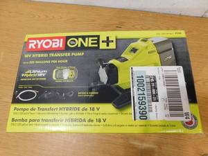 lot 135 image: New - RYOBI ONE 18V Hybrid Transfer Pump