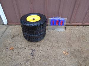 Qty of 2 15 x 6 x 6 tires. Looks like Cub Cadet tires. As shown.