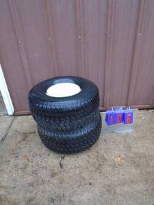 Qty of 2 20 x 9 x 8 rear Cub Cadet tires. As shown.