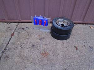 Pair of slick go kart tires. Used condition. As shown.
