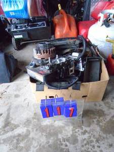 Box of Craftsman 12.5 motor parts & other motor. As shown.