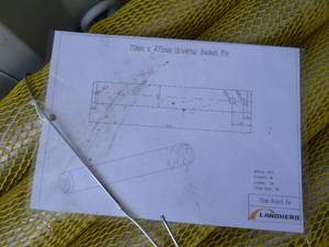 Landherd Excavator Bucket Pins 70 x 475mm